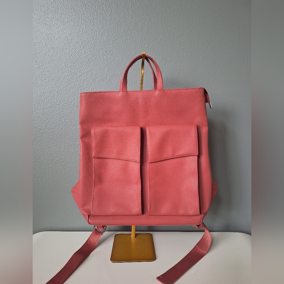 Matt & Nat Handbags - Matt & Nat Myron Vegan Leather Backpack Pink